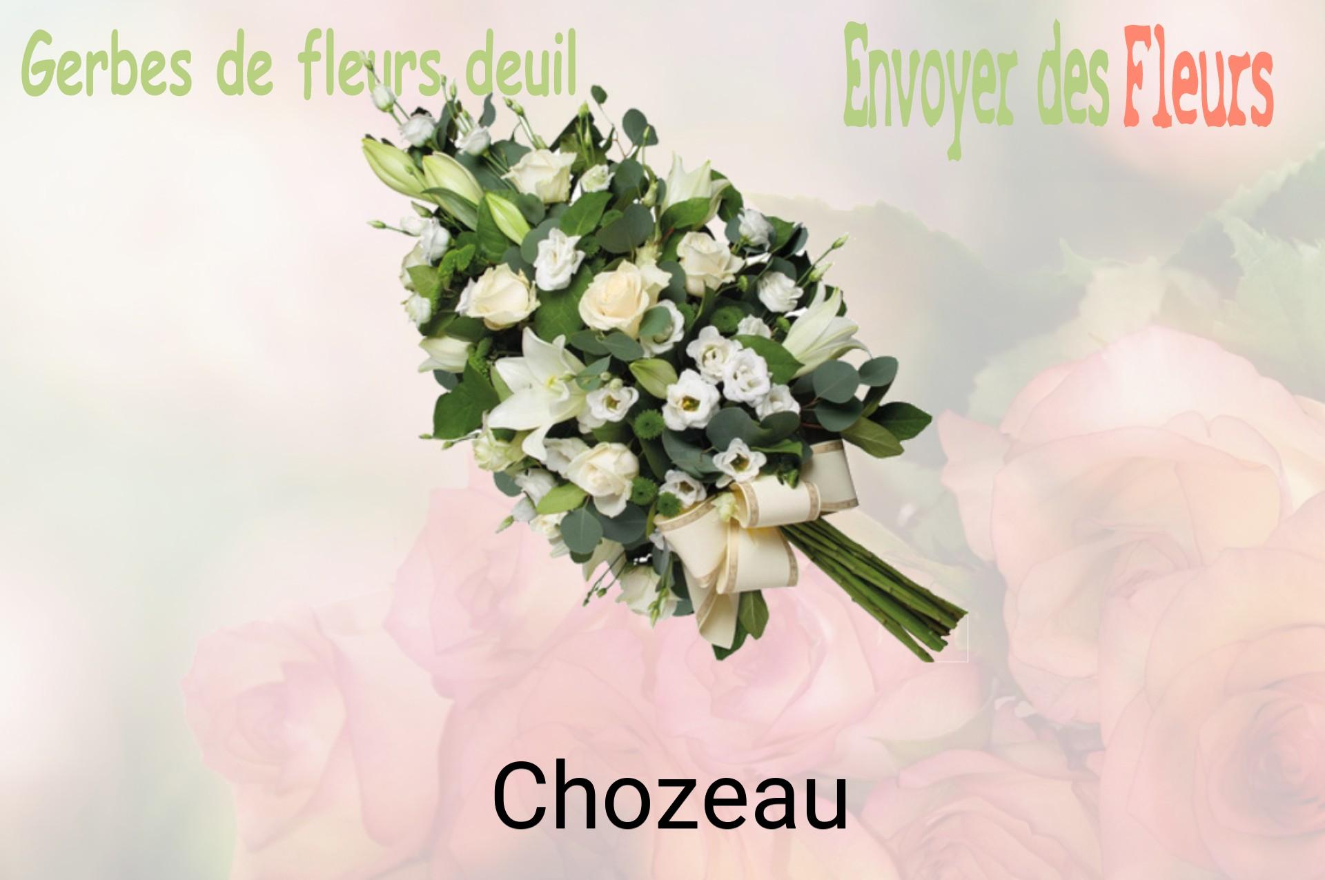 Gerbe de fleurs de deuil livrée à Chozeau